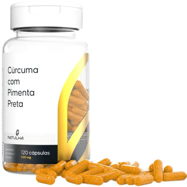 Cúrcuma Longa Com Pimenta Preta 120 cápsulas - Natulha - Imagem 2