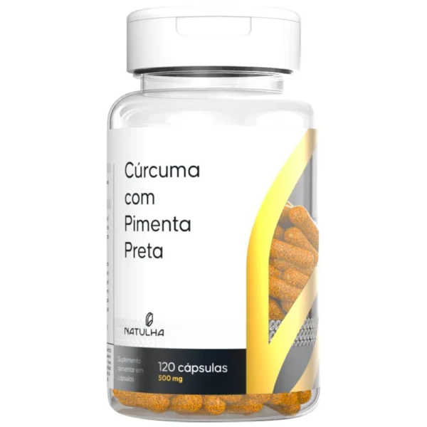 Cúrcuma Longa Com Pimenta Preta 120 cápsulas - Natulha