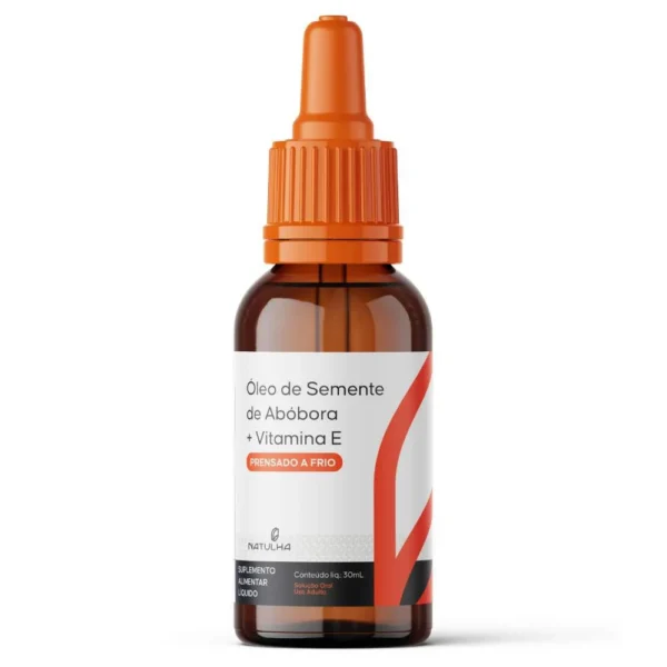 Óleo de Semente de Abóbora em Gotas Com Vitamina E 30 ml - Natulha