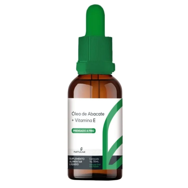 Óleo de Abacate em Gotas com Vitamina E 30ml - Natulha