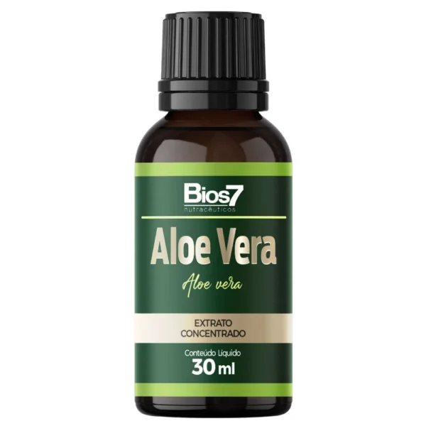 Aloe Vera (Babosa) em Gotas Extrato Concentrado 30ml - Bios7