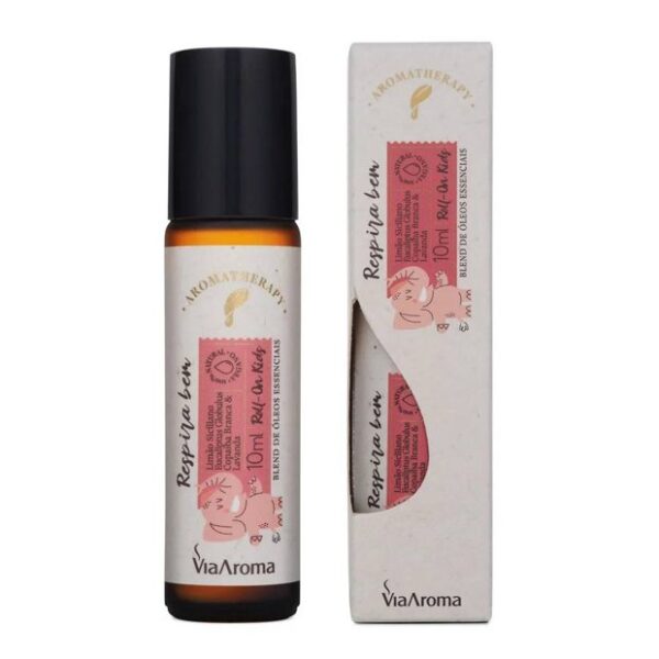 Roll On Óleo Essencial Kids Respira Bem 10ml - Via Aroma