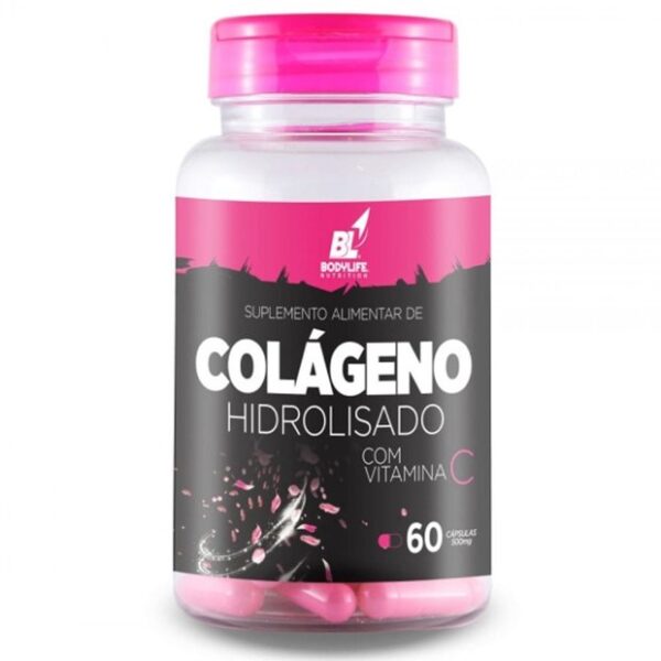 Colágeno Com Vitamina C 60 cápsulas - Body Life