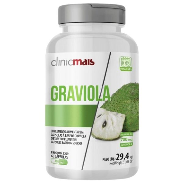 Graviola 60 cápsulas - Clinicmais