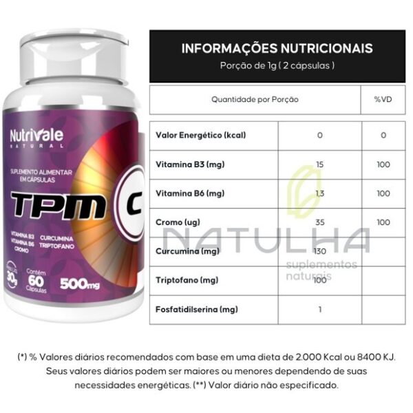 TPM-C 60 cápsulas - Nutrivale - Imagem 2