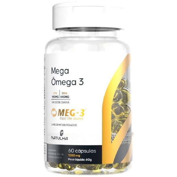 Mega Ômega 3 MEG-3® EPA 33% / DHA 22% 60 Softgels - Natulha